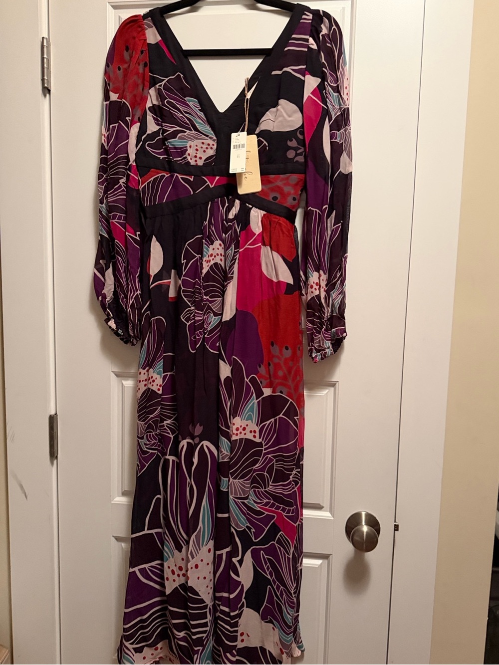 NWT Anthropologie Let Me Be Floral Midi Dress - Picture 2 of 7